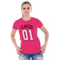 thumbnail image 4 of Flawless Cute Athletic Sporty Jersey Womens Slim Fit Graphic Tee Brisco Brands S, 4 of 5