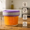 thumbnail image 4 of Tarros de Vidrio para Comida de Bebé Sursip 4oz y 8oz Paquete de 12 Resistentes a Fugas, 4 of 8