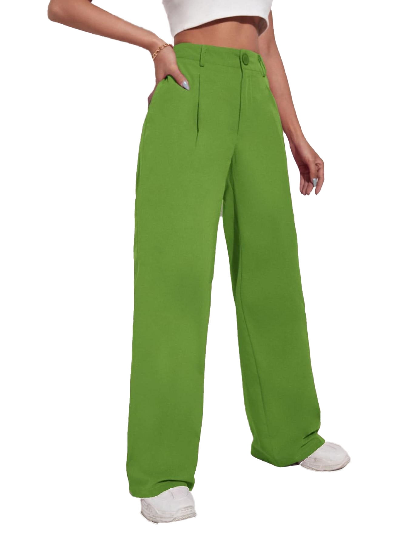 Issey Miyake A-POC lime green pants — Flower in the Mirror Vintage