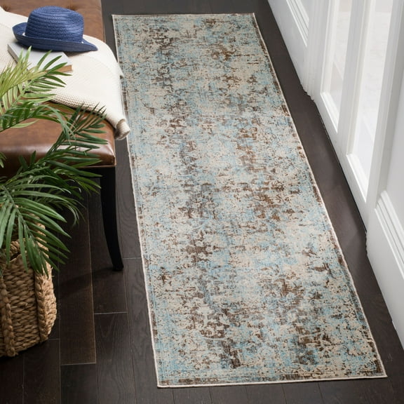 SAFAVIEH Vintage Persian VTP417T Brown /Light Blue Rug