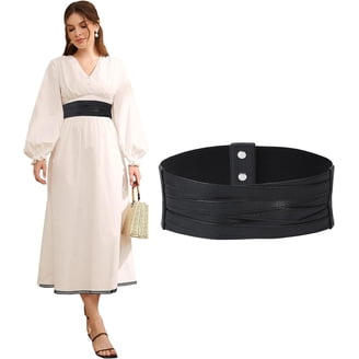 Womens Wide Elastic Waist Belt for Dress Ladies Stretch 