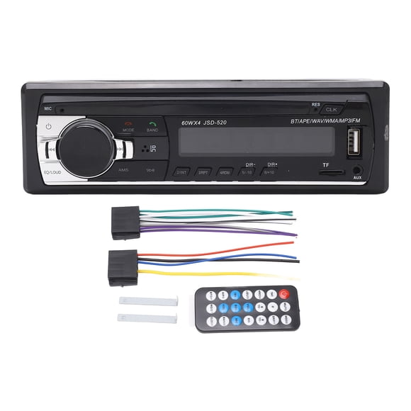 Radio para coche con control de voz IA, pantalla LED, conexión dual, manos libres, USB 2.0, receptor estéreo para escuchar música