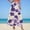 A15 Purple, variant on qolati Women's Floral Maxi Skirts Casual Elastic High Waist Ruffle Long Skirts Vintage Boho A Line Pleated Flowy Beach Ladies Skirts Pink M