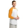 thumbnail image 4 of Sport-Tek Colorblock Raglan Jersey-4XL (White/Gold), 4 of 6
