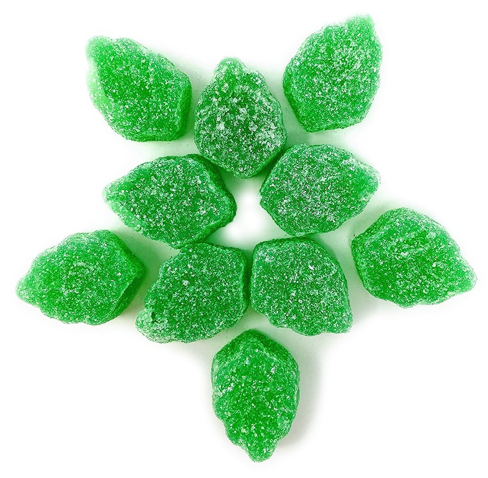 SweetGourmet Jelly Spearmint Leaves Slices Bulk Candy 4 Pounds
