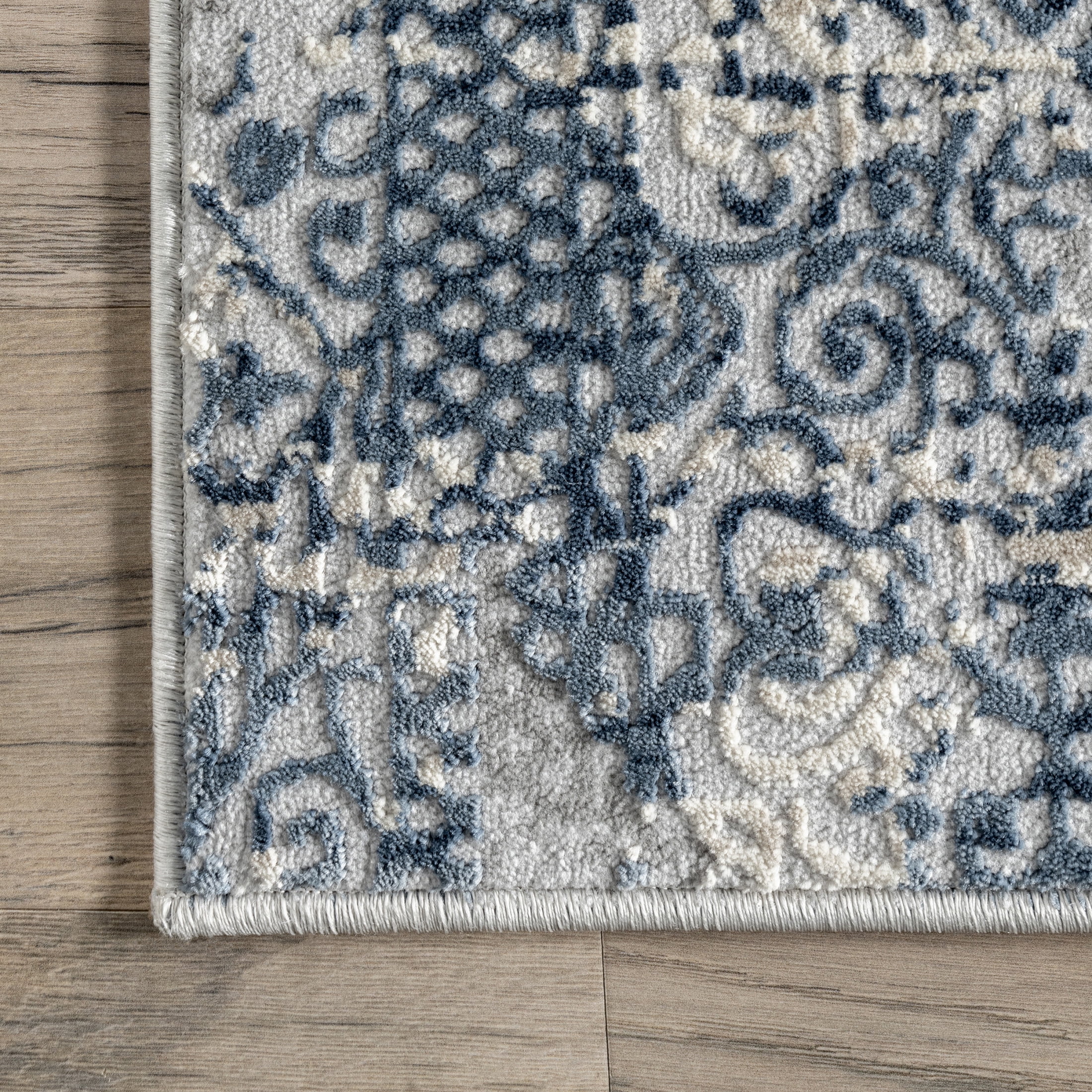 nuLOOM Wilde Abstract Distressed Area Rug, 5' x 8', Wilde Blue