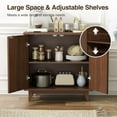 thumbnail image 5 of VEANERWOOD Fluted Cabinet with Storage, 2 Doors Sideboard Buffet Cabinet Modern Accent Cabinet, 5 of 10