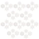 thumbnail image 1 of Monstrate 40 piezas de copos de nieve de Navidad para colgar en el hogar, decoración interior al aire libre, colgantes de puerta de plástico Kits de decoración para fiestas Blanco, 1 of 6