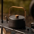 thumbnail image 3 of Camping Kettle 1.1 L Capacity, Outdoor Hiking Kettle, Compact Lightweight, Fast Heating Teakettle Black, 3 of 4