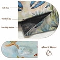 thumbnail image 6 of 6'x9' Area Rugs, Blue Crab Coastal Indoor Outdoor Area Rug for Living Room Bedroom, Nautical Starfish Beach Ocean Coral Washable Bathroom Rugs Kitchen Floor Carpet Mats Home Decor Aesthetic, 6 of 8