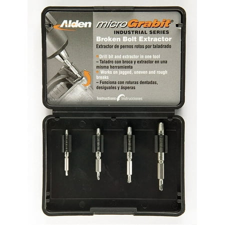 

Alden 4507P Grabit® Micro Broken Bolt Extractor 4 Piece Kit