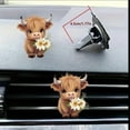 thumbnail image 4 of Cute Highland Cow Air Freshener Vent Clip, Car Vent Clips Decor, Air Diffuser Clips, Highland Cow Car Interior Decor Accessories Clearance, 4 of 6