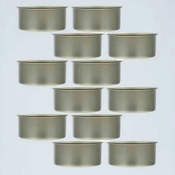 OUNONA 12Pcs Food Grade Tinplate Can with Tight Seal for Meat Storage and Food Preservation