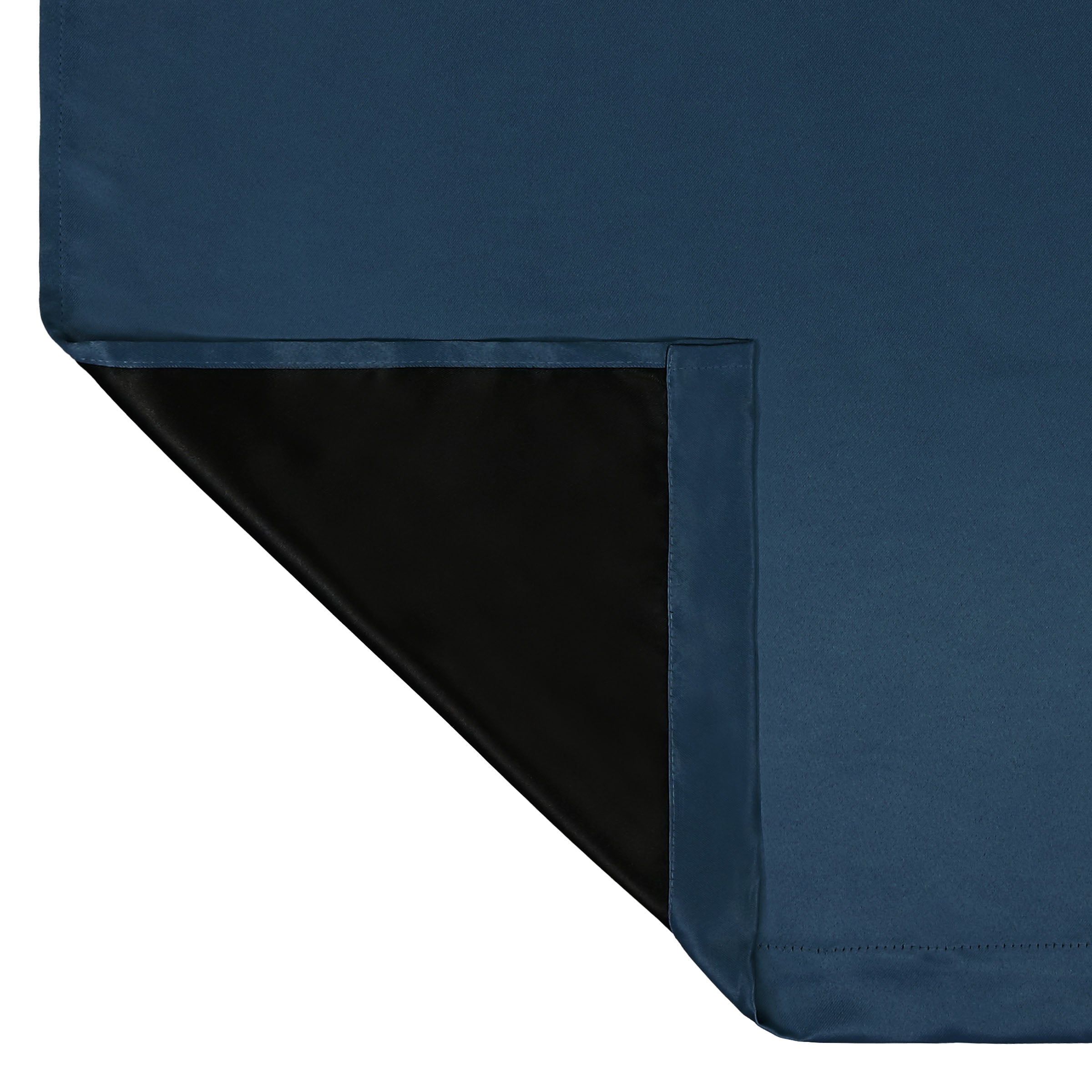 (3 pack) Eclipse Phoenix Blackout Curtain Rod Pocket Panel, Set of 2, Indigo Blue, 37" W x 84" L