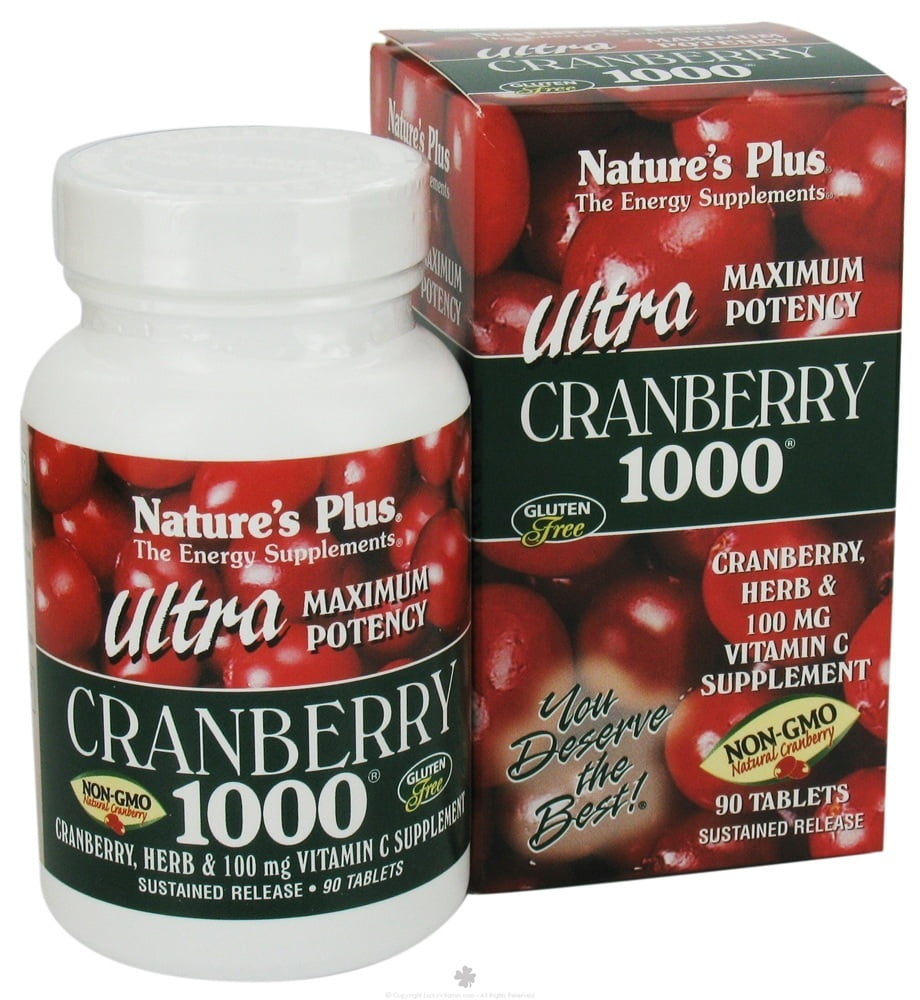 Nature's Plus Ultra Cranberry 1000 Sustained Release 90 Tablets