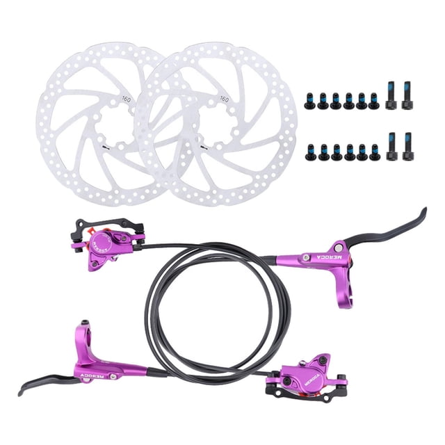 Frenos De Disco De Bicicleta Universal Refit Parts F160 / R140 Para La Bicicleta Gorda Bike Bike Purple 2 Discbrake SM SunniMix Freno de disco hidráulico de bicicleta