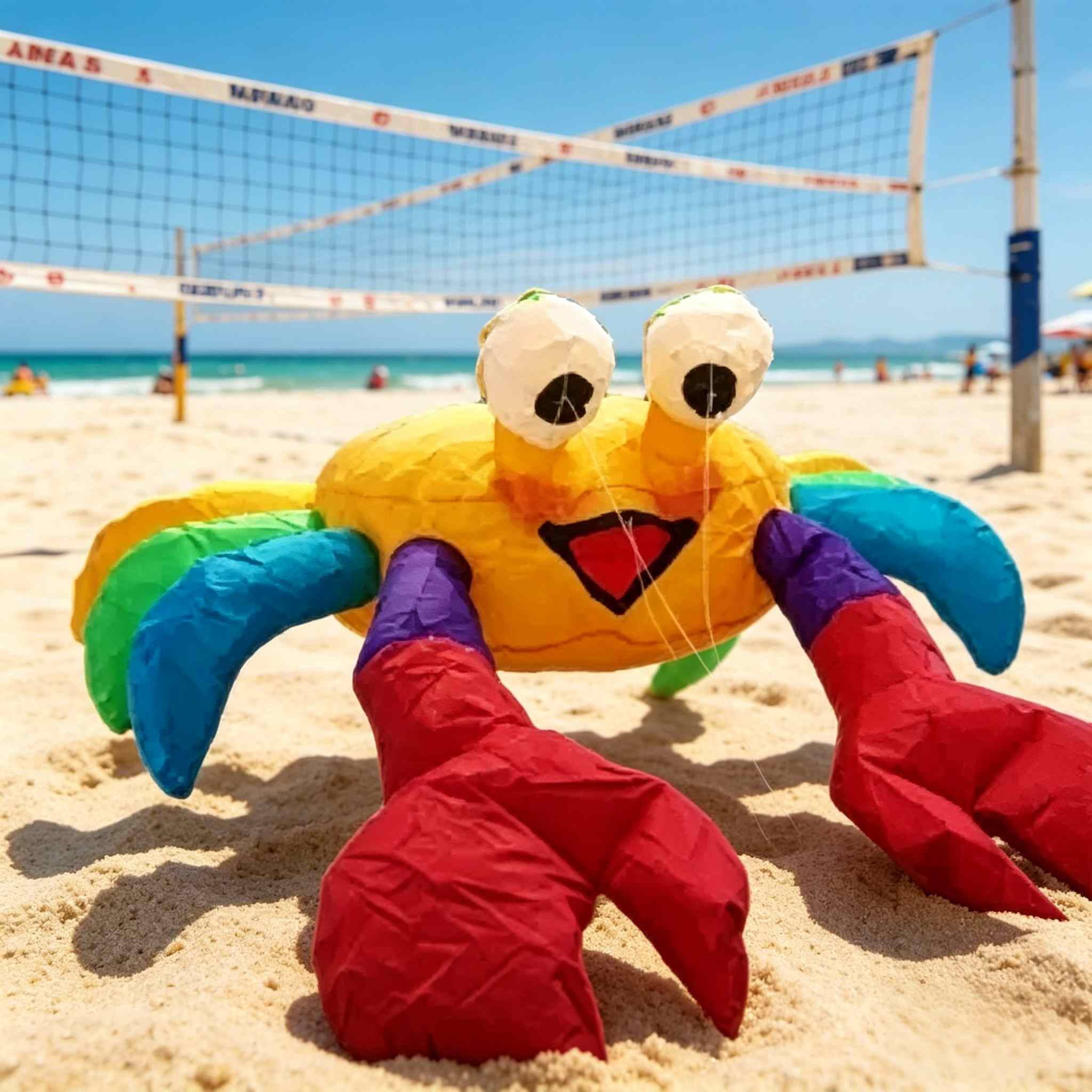 Crab Inflatable Kite For Outdoor,Multicolor Ground Crab Kite Jumping with The Wind,3D Ground Crab Ornament For Beach,Patio,Lawn,Summer Decoration For Seaside Ornament