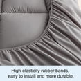 thumbnail image 5 of Premium Quilted 1000GSM Luxury Extra Thick Mattress Topper, Overfilled & Breathable, Deep Pocket 8-21 Inch, Fluffy Soft Luxury Bed Topper (Gray, 60*80in), 5 of 10