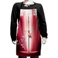 thumbnail image 1 of Funny Kids Apron, Monkey on a Pole Whiskey Pastel Colored Composition Whimsical Motif, Boys Girls Apron Bib with Adjustable Ties for Cooking Baking Painting, Magenta Pale Brown, by Ambesonne, 1 of 2