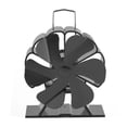 thumbnail image 1 of Estufa de aleación de aluminio de 6 aspas, ventilador para hogar, leña eficiente alimentada por calor para estufa, ventilador, distribución silenciosa del calor, alimentada por calor, 1 of 5