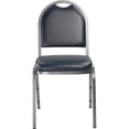 thumbnail image 2 of NPS 9200 Series 35" Metal and Vinyl Stack Chair in Midnight Blue/Silvervein, 2 of 5