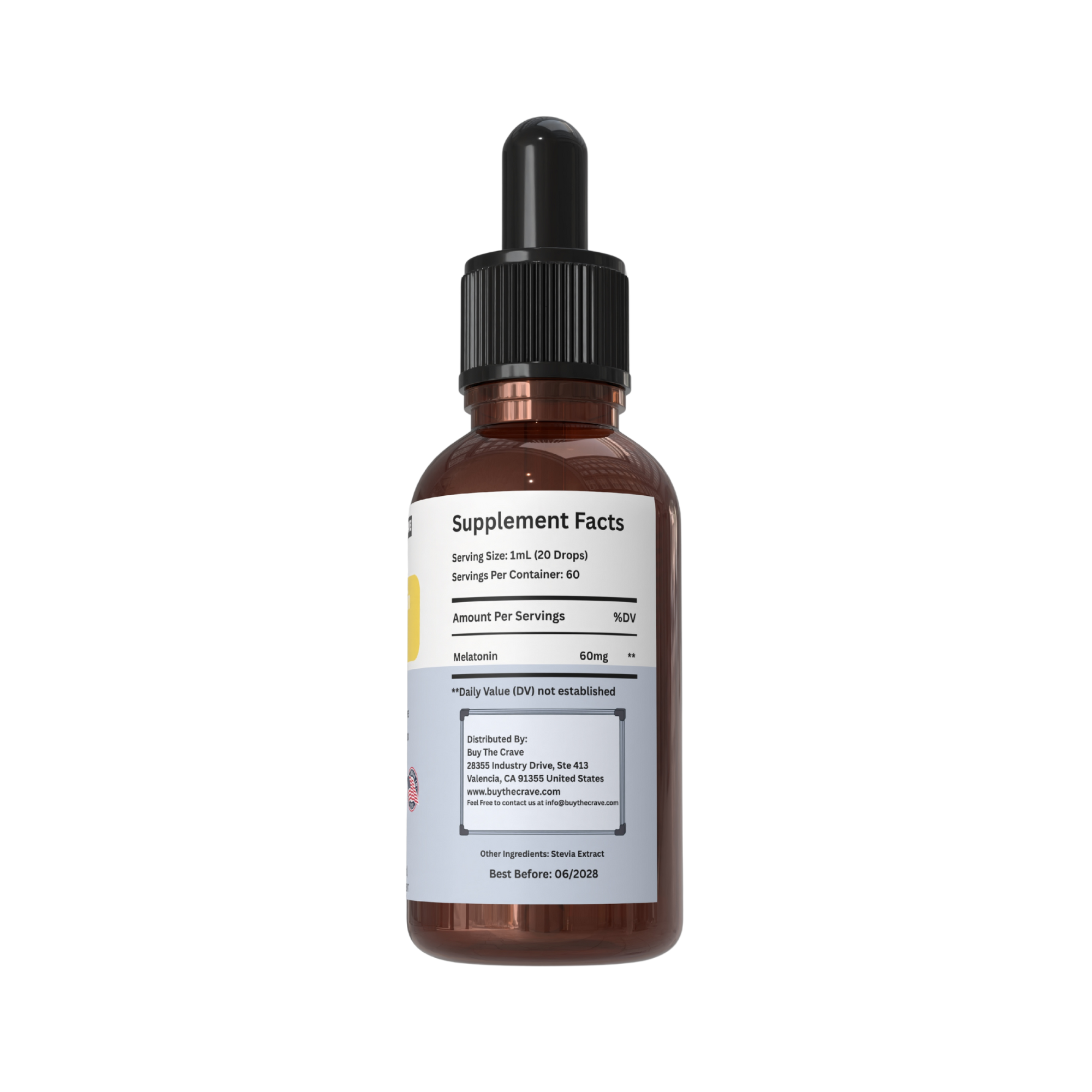High-Potency Extra Strong Melatonin Drops – 60mg per Serving – Natural Sleep Support – Fast-Acting Liquid Formula – 2 fl oz Dropper Bottle – Non-GMO, Vegan, Sugar-Free