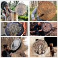 thumbnail image 1 of Decoraciones de festivales Instrumentos de percusión Decoración de tambor Tambor con baquetas Sección pequeña Ambiente de día Tambor de percusión, 1 of 2