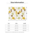 thumbnail image 4 of YFYANG Lightweight Warm Flannel Blanket, Watercolor Abstract Geometric Graffiti Throw Blanket for Bed, Sofa, Travel, Camping, 40"x30", 4 of 7
