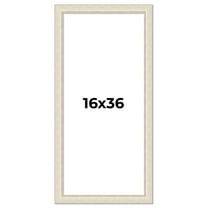 16x36 Frame White Real Wood Picture Frame Width 1.75 inches | Interior Frame Depth 0.5 inches |