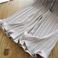 thumbnail image 4 of Little Girls Ribbon Tie Chiffon Loose Pleated Wide Leg Palazzo Pants, 4 of 5
