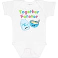 thumbnail image 3 of Inktastic Together Forever Milk and Cereal Boys or Girls Baby Bodysuit, 3 of 5