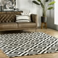 thumbnail image 2 of nuLOOM Kellee Contemporary Wool Area Rug, 11' 6" x 14' 6", Black, 2 of 3