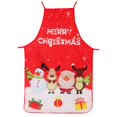 thumbnail image 1 of Dsscvnef Christmas Apron with Festive Cloth Printing Decoration Cartoon Design for Holiday Cooking Baking Party Wear, 1 of 9