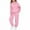 Pink, variant on Shadoumai Girls 2 Piece Outfits Tracksuit Drop Shoulder Hoodie Half Zip Sweatshirt and Sweatpants Joggers Set with Pockets