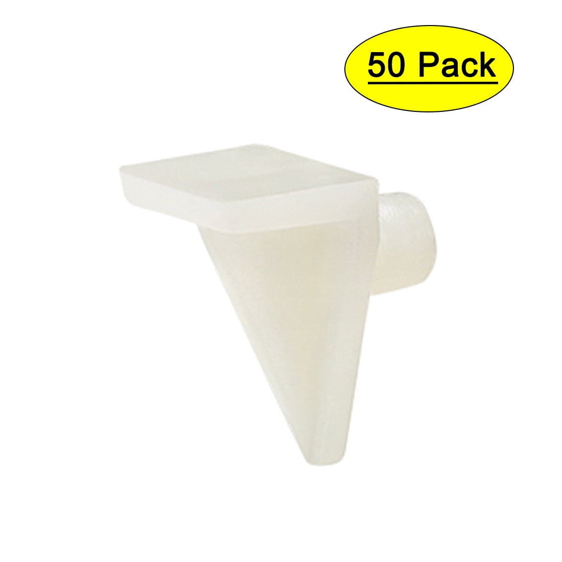 5MM SHELF SUPPORTS WHITE PLASTIC PUSH IN 3B4-100 ITEMS