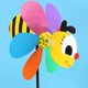 thumbnail image 5 of 6Pcs Bee Wind Spinners Pinwheels 3D Animal Windmills Garden Stakes Ornaments for Lawn Yard Patio Par, 5 of 5