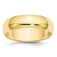 thumbnail image 4 of 10K Yellow Gold 6mm Half Round Band Ring Size 12, 4 of 7