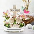 thumbnail image 4 of Easter Tabletop Setting, 2D Flat Acrylic Stand Up Desktop Ornament for Office Table Shelf Spring, Gift for Family Friend, 4 of 5