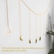 thumbnail image 2 of Wosthever Cadenas de luna Decoración de pared Adornos de fase lunar Decoración de habitación colgante de luna Decoración del hogar Wosthever HA021205-00, 2 of 5