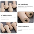 thumbnail image 3 of 10pcs Wooden Pegs Simple Doll Pegs with Screw Nut Hook Hanger Accessories, 3 of 8