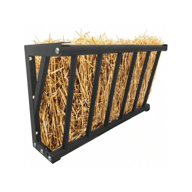 Qinaqin Livestock Feeder 27 Pulgadas 16 Gallon Large Capacity Resistente-Resistente Acero Goat Hay Rack Largo Pared Montado Horse Soporte Multiple Sided Feeding Para Sheep Farm Livestock