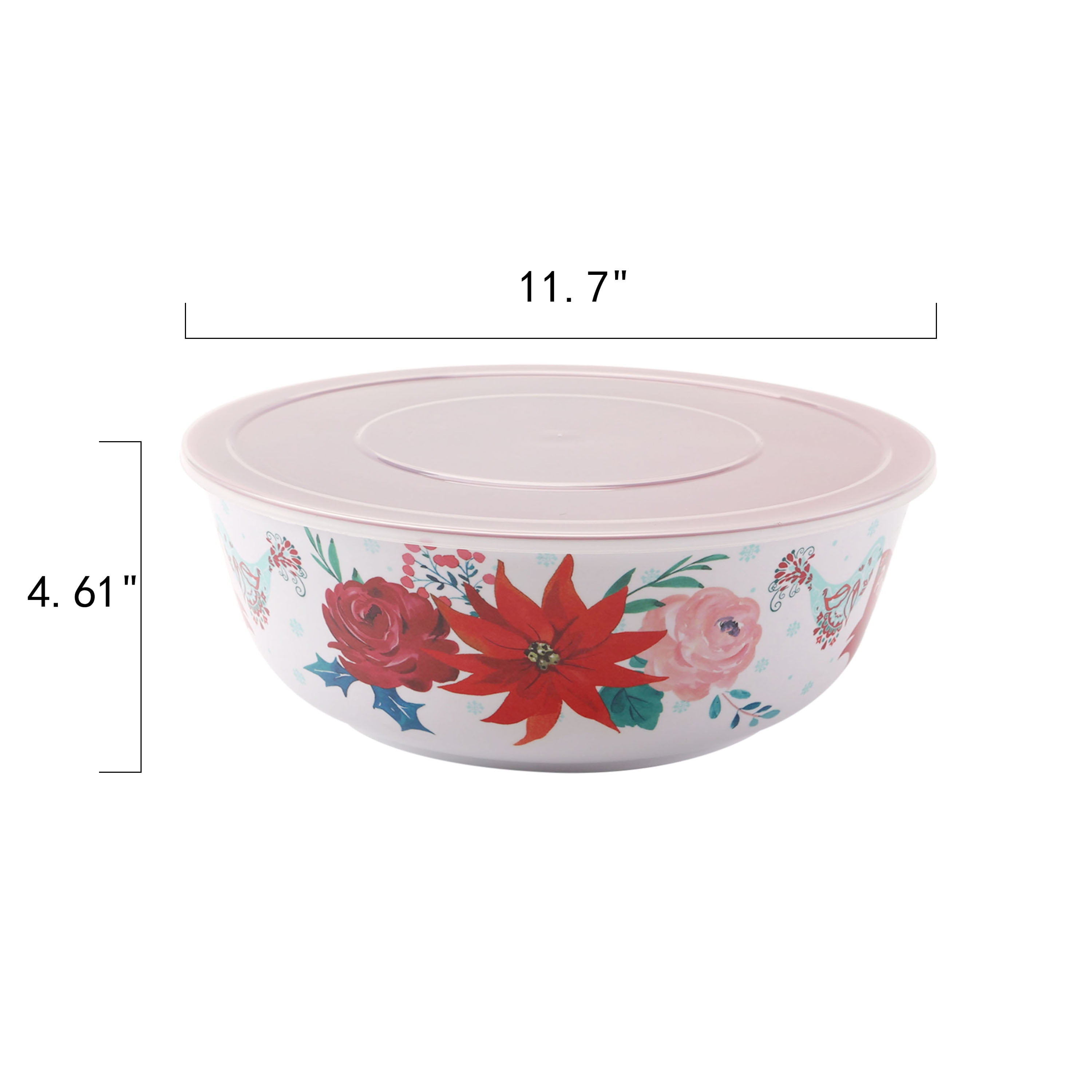  The Pioneer Woman Mazie 6-Piece Round Ceramic Nesting Bowl Set  with Build-In Steam Release,15.5 ounce : Home & Kitchen