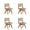 Nature, variant on Manhattan Comfort Hamlet 17.72" Wood Dining Chair in Natural (Set of 4)
