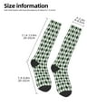 thumbnail image 2 of Naloa grey and green argyle Knee Socks, High Socks Long Stretchy Sock Women Knee High Stocking, Long Socks for Women, 2 of 6