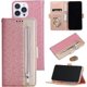 thumbnail image 2 of Funda tipo cartera para iPhone 13 Pro Max para mujer, DMaos de piel sintética con encaje y bonita correa de muñeca con lazo, ideal para iPhone 13 Pro Max 2021 de 6,7 pulgadas - P, 2 of 5