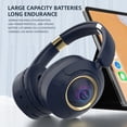 thumbnail image 5 of xjwjuw Bluetooth Headphones Over Ear, Bluetooth 5.3 with 8-10H Playtime, Wireless & Wired Modes, Foldable & Adjustable, Low Latency for Gaming, Perfect for Music, Sports, Daily Use, 5 of 6