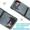 thumbnail image 5 of for Samsung Galaxy Z Flip 4 5G 2022 Case, Slim PU Leather Case Lightweight Protective Case for Samsung Galaxy Z Flip 4 5G 2022 (Gray), 5 of 8