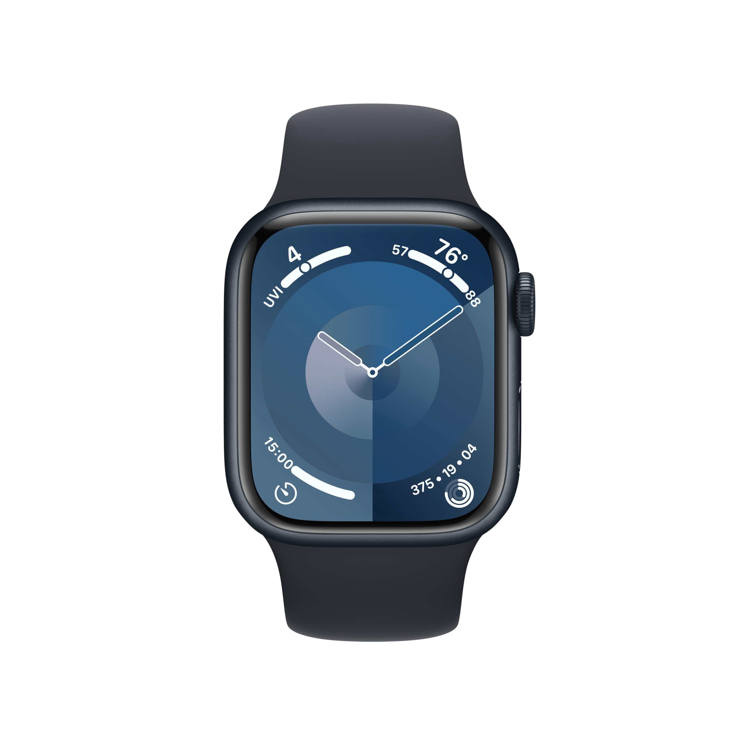 Restored Apple Watch Series 9 [GPS + Cellular 41mm] Smartwatch with Midnight Aluminum Case with Midnight Sport Band M/L (Refurbished)