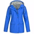 thumbnail image 3 of Hombres y mujeres de la chaqueta de lluvia de tela impermeable completo punzonado chaqueta chaqueta de deportes al aire libre, 3 of 6