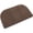 Brown, variant on 27x18 Grey Non-Slip Washable Polypropylene Tufted Half Round Kitchen Rug Small Half Circle Sink Floor Mat 1PC